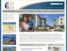 Tablet Screenshot of affirmedhousing.org